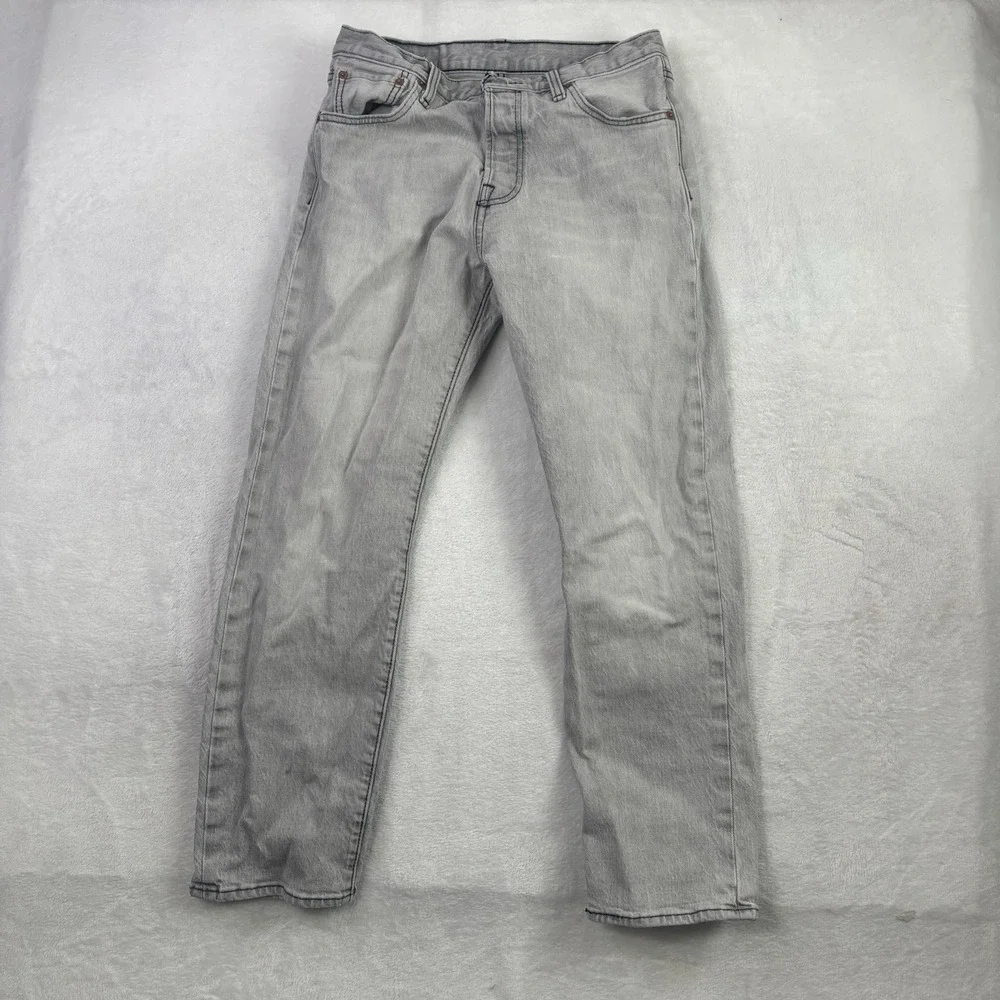 Levi's 501 93 Selvedge Acid Washed Grey Denim Jeans Men's 28